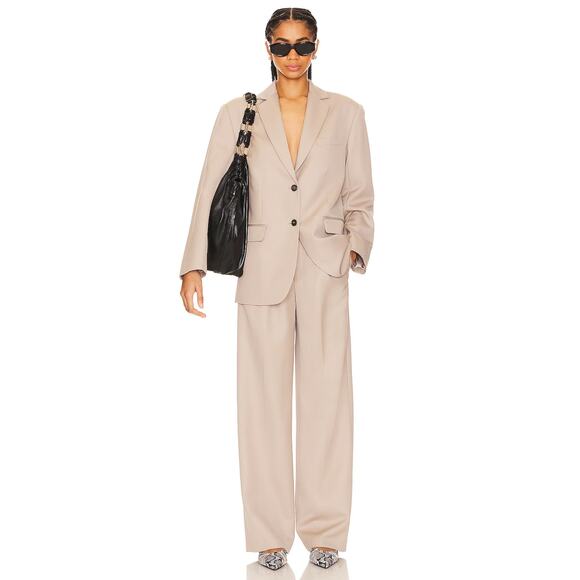 ANINE BING Carrie Pant in Taupe NWT Size 34 (Small US) - Picture 1 of 4